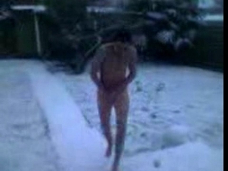 glissade dans la neige