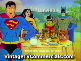 Old 80's Superman Batman Superfriends animated Cereal TV Commercial