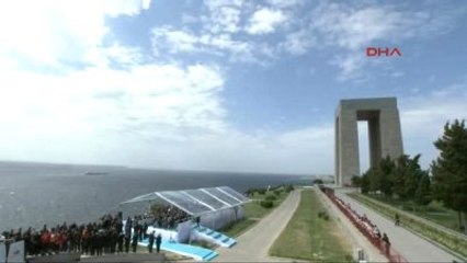 Çanakkale Kara Savaşlarının 101 ?nci Yıldönümü Nedeniyle Gelibolu Yarımadasında Şehitler Abidesinde...