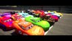 AWESOME MCQUEEN CARS RACE!!! Disney Pixar Dinoco, Mater, Ramone with Spiderman, HULK & Bat
