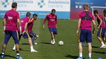 FC Barcelona training session: Recovery session at Ciutat Esportiva
