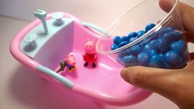 Peppa Pig English Learn Colors Ball Bath Time Playing With Colors Candy Clay Slime Свинка Пеппа