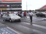 Cars- nissan 350z twin turbo drag race almost crashes