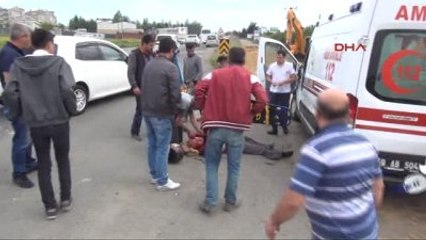 Tekirdağ Ergene Çarptığı Motosiklet Sürücüsünün Elini Bırakmadı