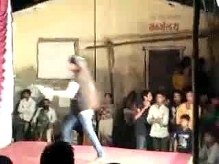 Girls Fall Funny From Stage During Dance