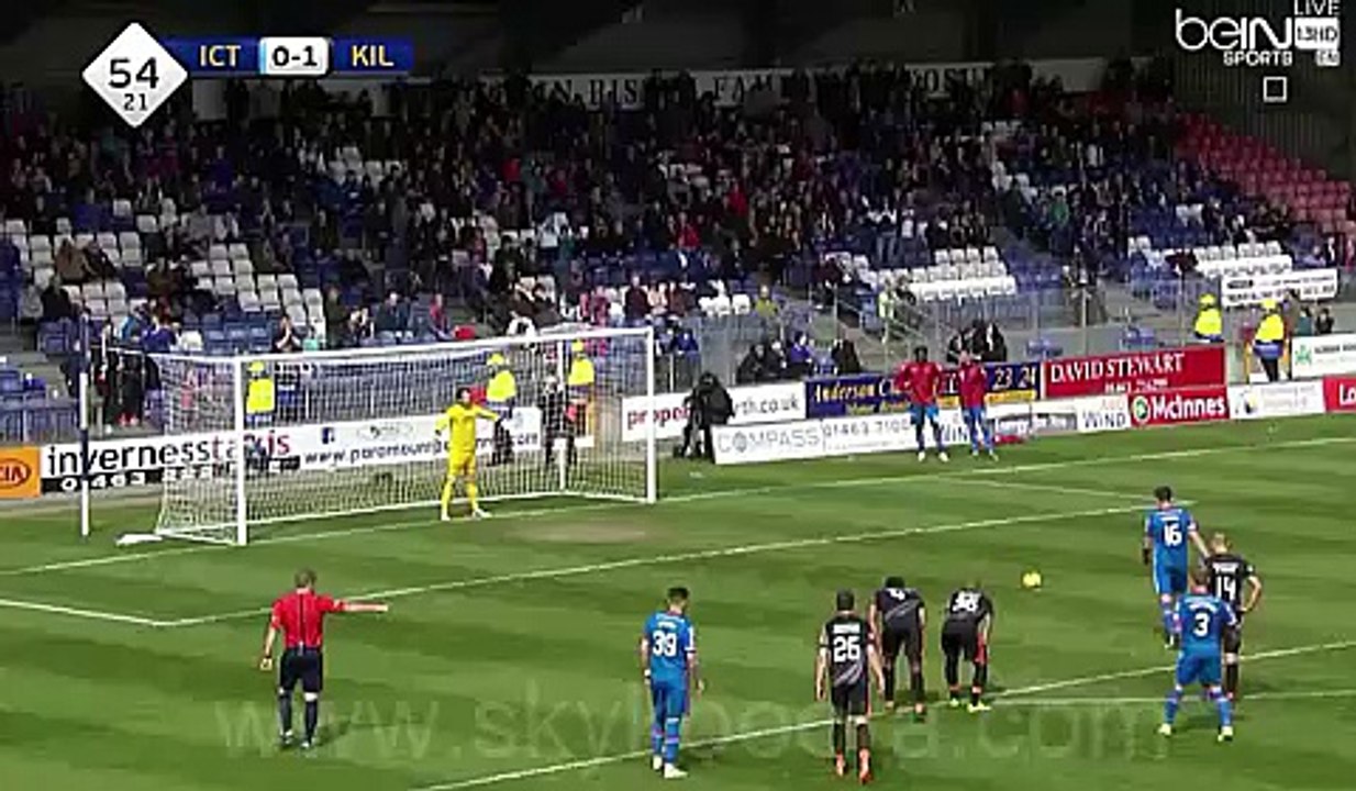 1-1 Greg Tansey penalty Goal - Inverness C.T.F.C VS Kilmarnock (24-4-2016)