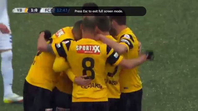Young Boys vs FC Zurich Miralem Sulejmani Amazing Goal Swiss Super League 24-04-2016 HD