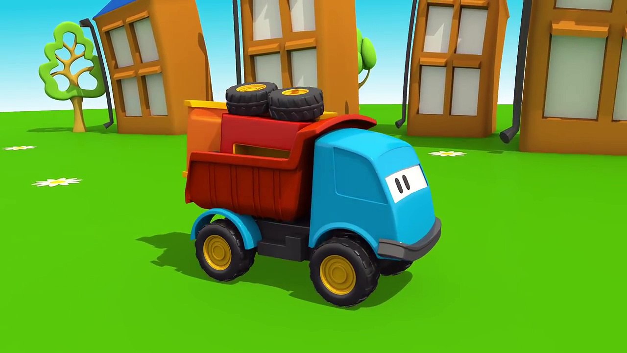 Meraklı kamyon Leo ve vinç - eğitici çizgi film - türkçe - грузовичок Лёва на турецком