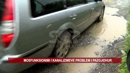 SHKODËR, RRUGËT MBUSHEN ME UJË NË VETËM PAK ORË SHI