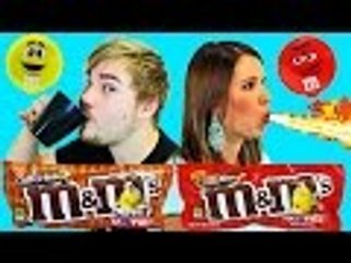 Disney | M&Ms Challenge! Vote on NEW M & Ms Candy ChilI Nut & Coffee Chocolate Taste Test by DisneyCarToys