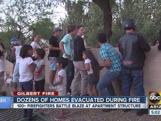 ABC15 photographer helps during Gilbert fire