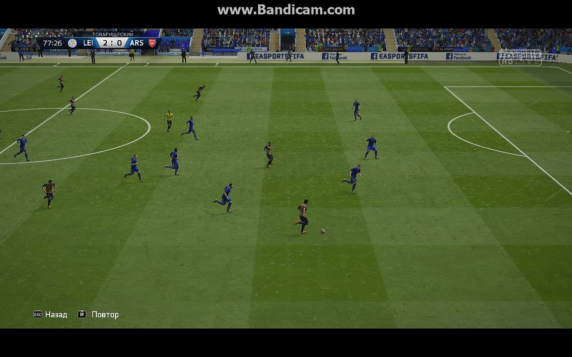 BPL 6 Тур. Лестер - Тоттенхэм. 2:1. Walcott, 77'