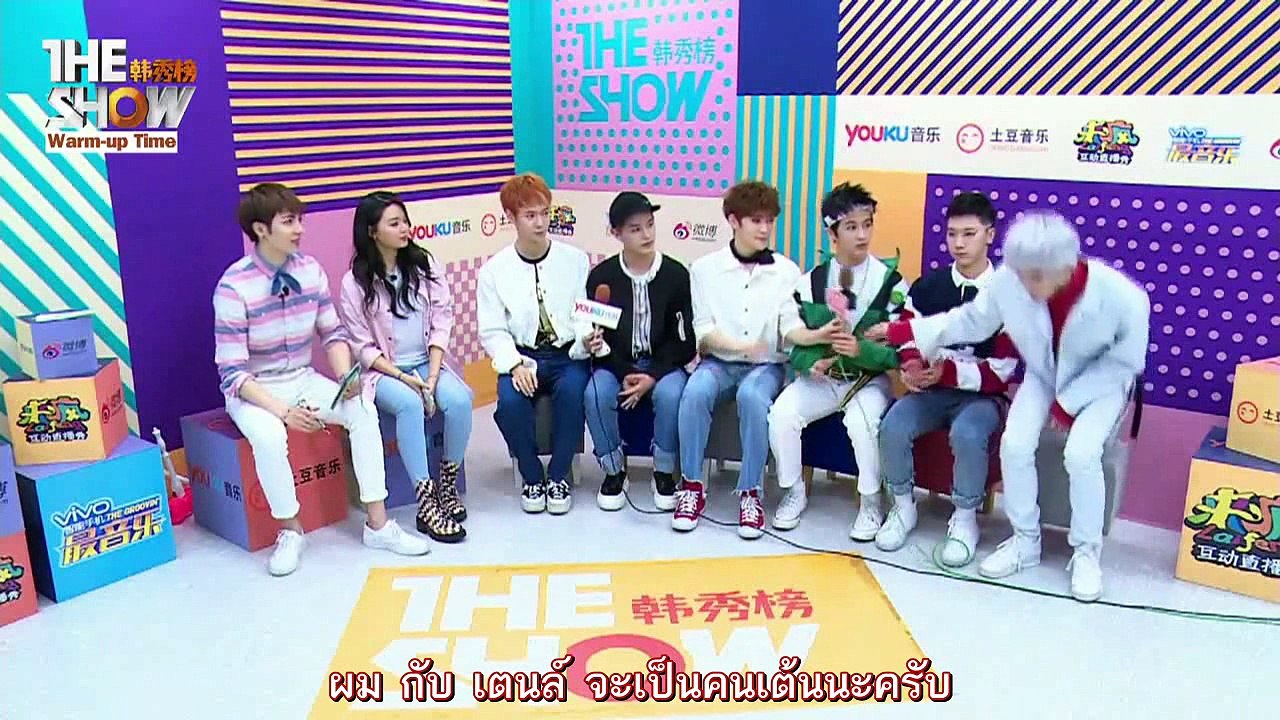 [Thaisub] (2016-04-19) NCT U The Show Warm-Up interview Tudou