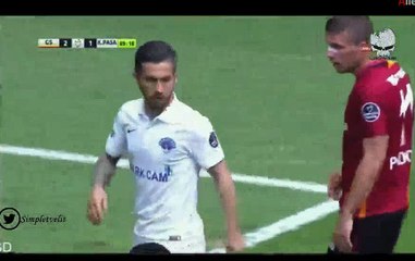 Selcuk Inan  Goal - Galatasaray 3 - 1 Kasimpasa Turkey - 1st Lig