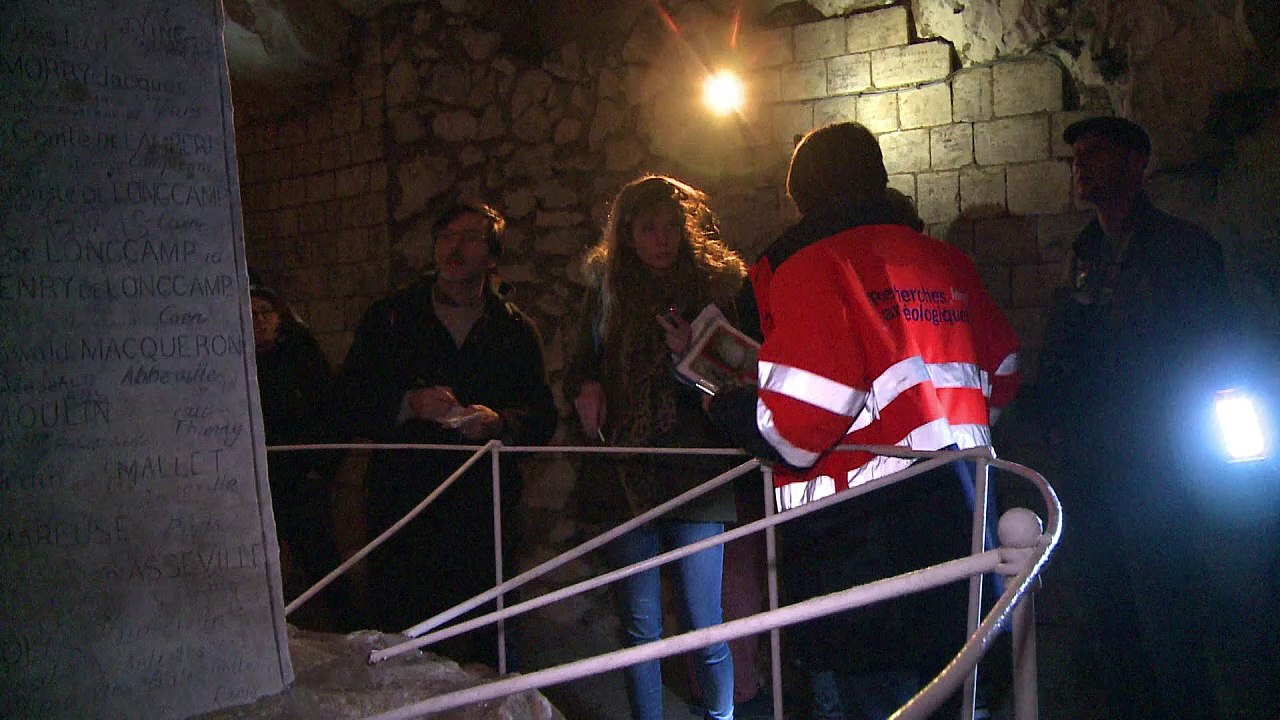 Les souterrains de Naours, récréation des soldats de 14-18