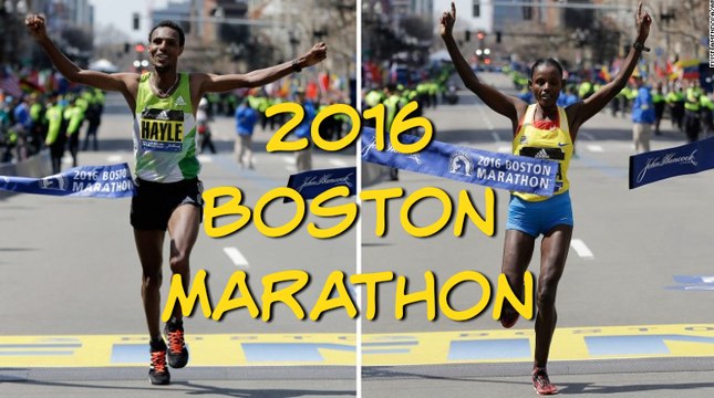 Ethiopian Runners Sweep Boston Marathon! (2016)