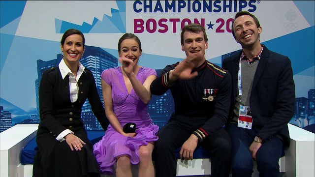 Elisabeth PARADIS / Francois-Xavier OUELLETTE - SD kiss and cry - ISU World Championships 2016