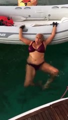 How To Get Out of the Water and Into the Boat When You're 50 and Have Weak Hands