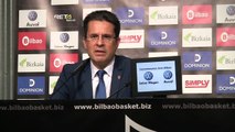 Rueda de Prensa de Pedro Martinez tras el Dominion Bilbao Basket 104-111 Valencia Basket