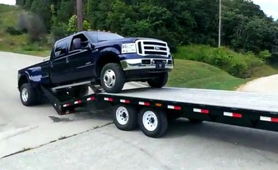 How NOT To Load a Pickup Truck on a Trailer
