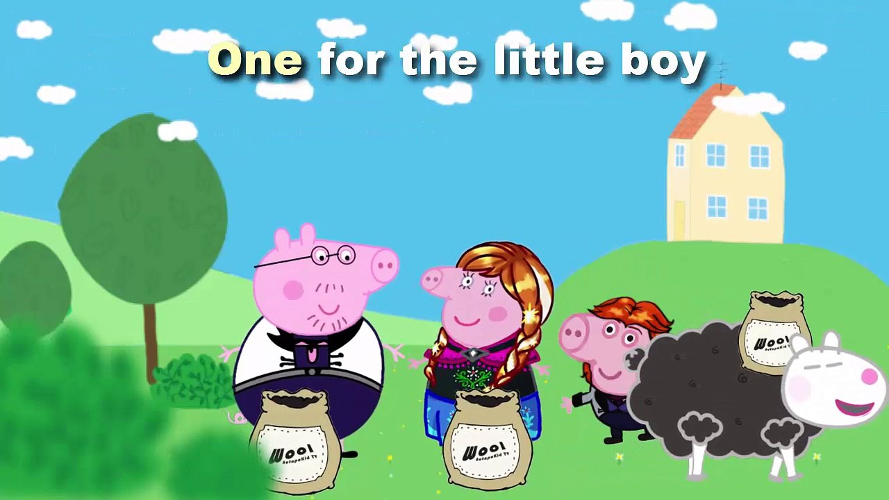 Peppa Pig Baa Baa Black Sheep with lyrics - Kids songs and Nursery