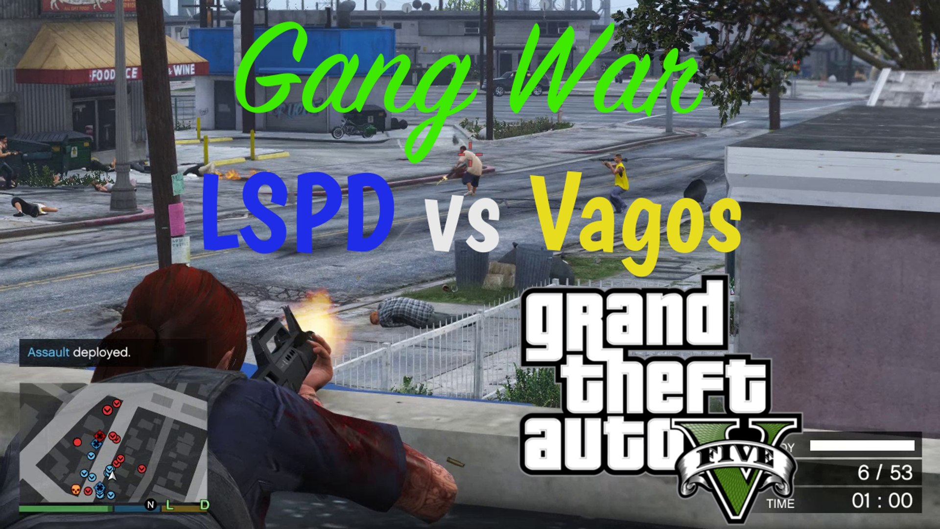 GTA V - Police Assault to Vagos Neighbourhood (Gang War Mod) - Vídeo  Dailymotion