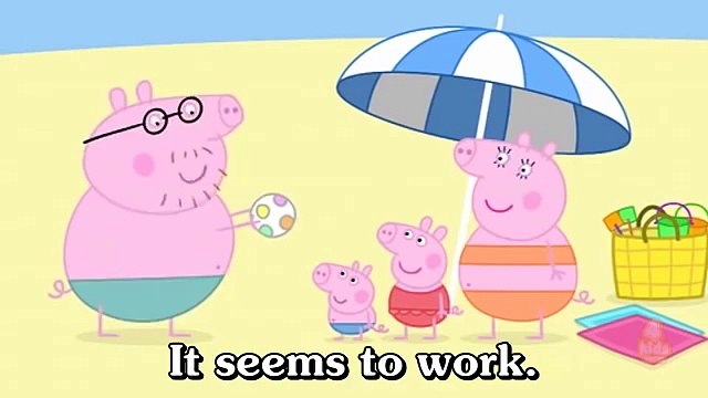 LUYỆN NGHE TIẾNG ANH |Peppa Pig with english subtitles | Episode 68: At the beach