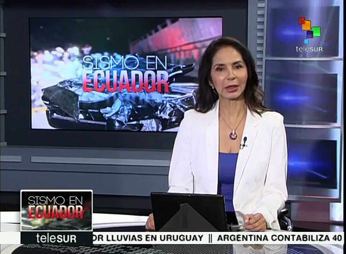 ⁣El más reciente registro del saldo rojo del terremoto en Ecuador