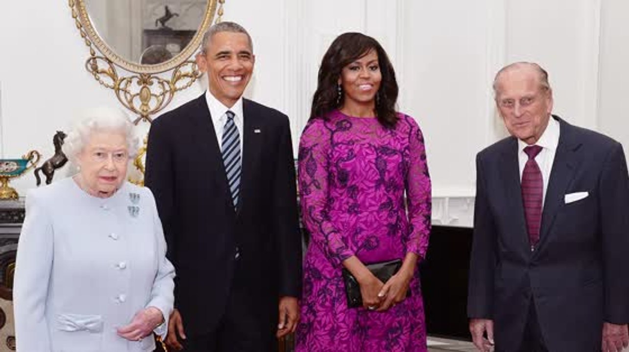 Präsident Obama trifft Queen Elizabeth II im Windsor Castle