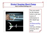 drain cleaning short pump