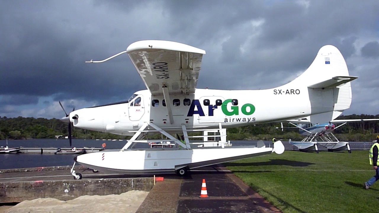 Vol en Hydravion au dessus de Biscarrosse - Otter - Rassemblement International d'Hydravions 2010
