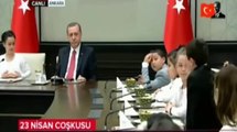Şehit çocuğu Cumhurbaşkanı Recep Tayyip Erdoğan'a terör sorusu sorarken ağladı - 23 Nisan