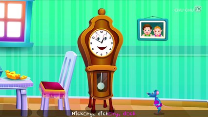 Hickory Dickory Dock Nursery Rhyme With Lyrics - Cartoon Animation Rhymes & Songs for Chil