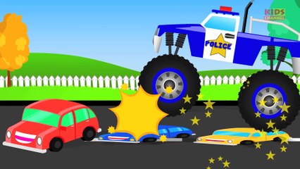 Monster Truck Stunt   Monster Truck Videos For Kids   Monster Trucks For Children