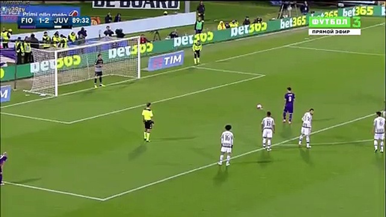 89' PENALTY SAVED Gianluigi Buffon - Fiorentina 1-2 Juventus - 2016 HD