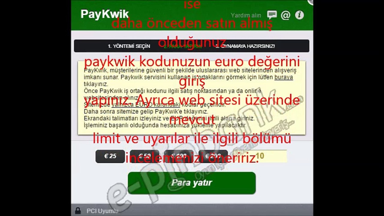 Paykwik Kullanımı
