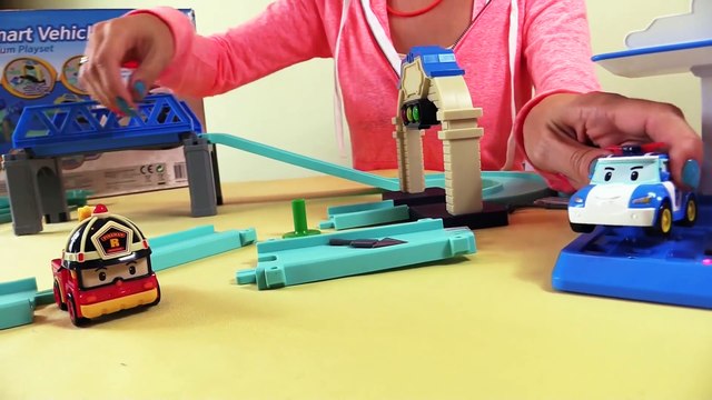 Мультфильмы про машинки - Робокар Поли - Игрушечные Машинки и Умная Трасса