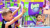 Baby Alive GOES SHOPPING Baby Alive Doll Buys Diapers Baby Alive Toys Clothes NEW BABY Compilation