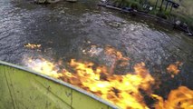 Australian politician sets river on fire to protest fracking
