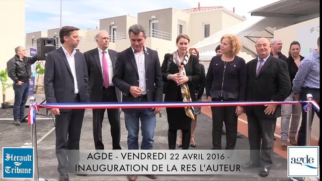 AGDE - 2016 - - 24 NOUVEAUX LOGEMENTS SOCIAUX INAUGURÉS À LA RESIDENCE « L’AUTEUR »