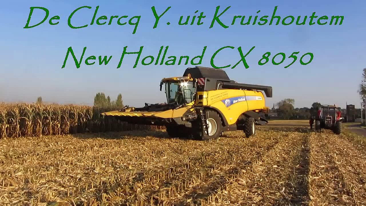 New Holland CX 8050 maize harvesting