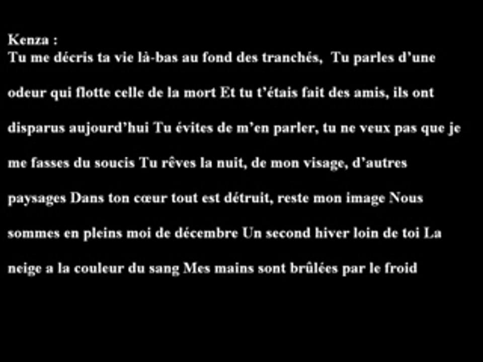 Lettre du front-sefyu farah kenza(parole)