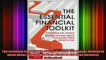 READ Ebooks FREE  The Essential Financial Toolkit Everything You Always Wanted to Know About Finance But Full EBook