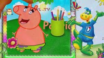 Sponge bob Peppa Pig Daddy Fingers Painting /  Family Finger Song Nursery Rhymes Lyrics