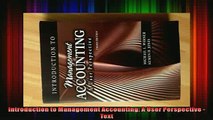 READ book  Introduction to Management Accounting A User Perspective  Text Full EBook