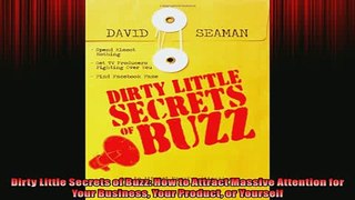 FREE PDF  Dirty Little Secrets of Buzz How to Attract Massive Attention for Your Business Your READ ONLINE