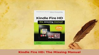 PDF  Kindle Fire HD The Missing Manual Read Full Ebook