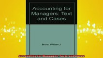 READ book  Accounting for Managers Texts and Cases Full Free