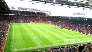Manchester United fans vs Liverpool singing 2014