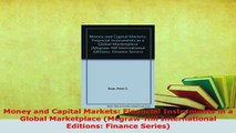 PDF  Money and Capital Markets Financial Instruments in a Global Marketplace McgrawHill PDF Full Ebook